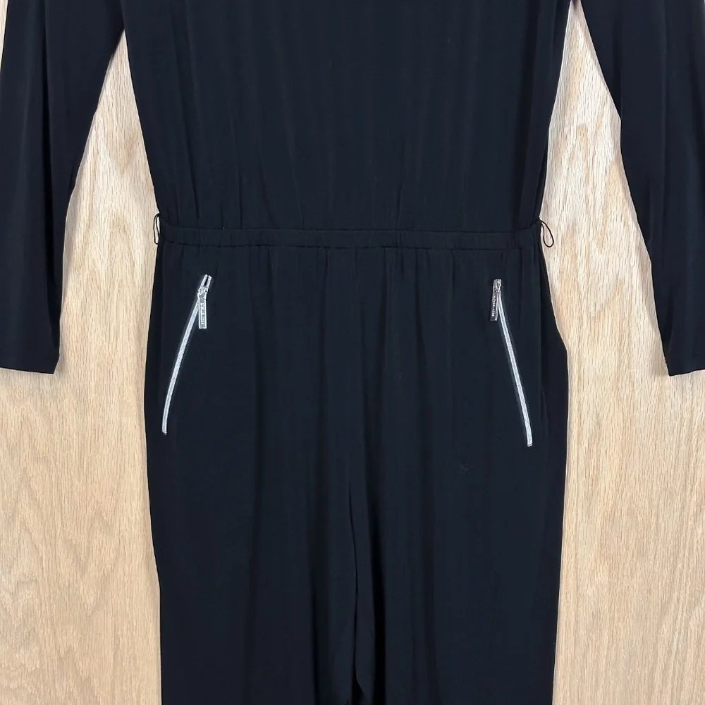 Michael Kors Black Zipper Jumpsuit